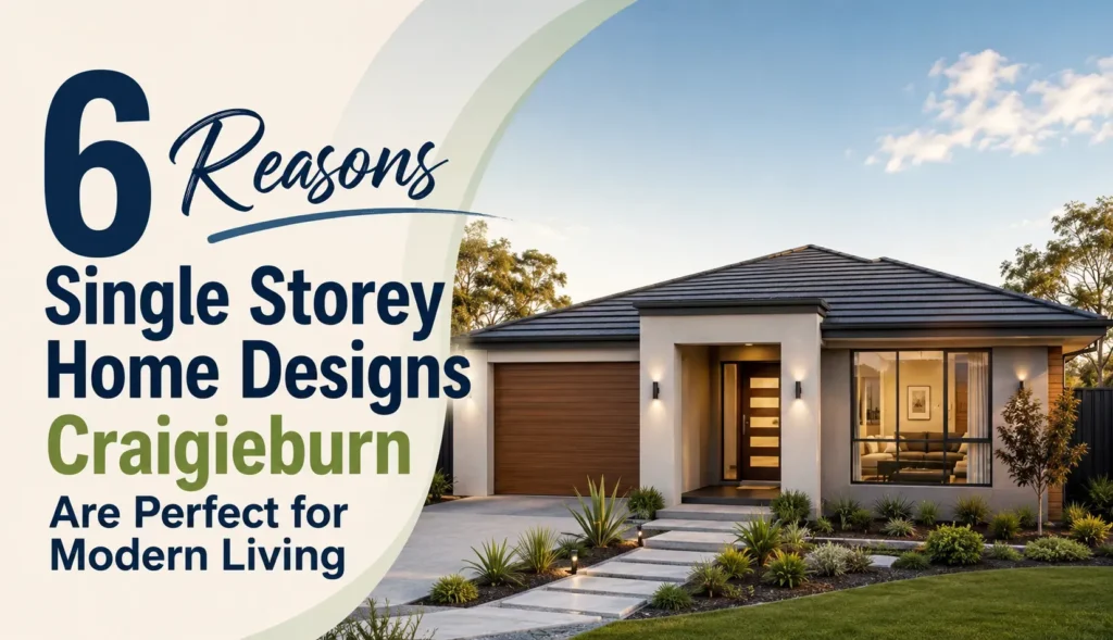 6 Cost-Saving Advantages of Single Storey Home Designs Craigieburn for Modern Homeowners